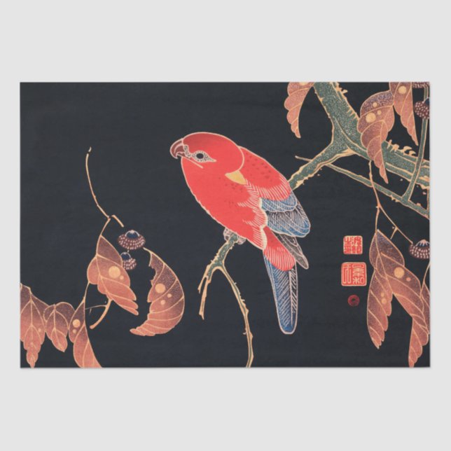 SEDA PAPEL DE SEDA: WOODBLOCK JAPONÉS (Anverso)