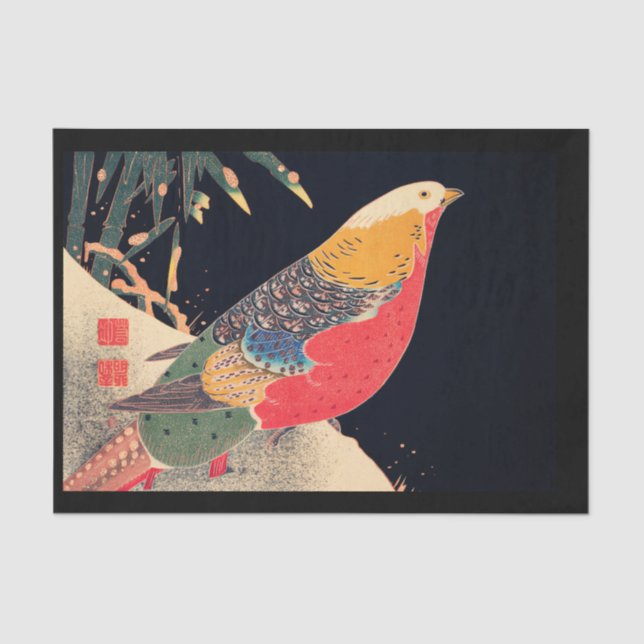 SEDA PAPEL DE SEDA: WOODBLOCK JAPONÉS (Anverso)