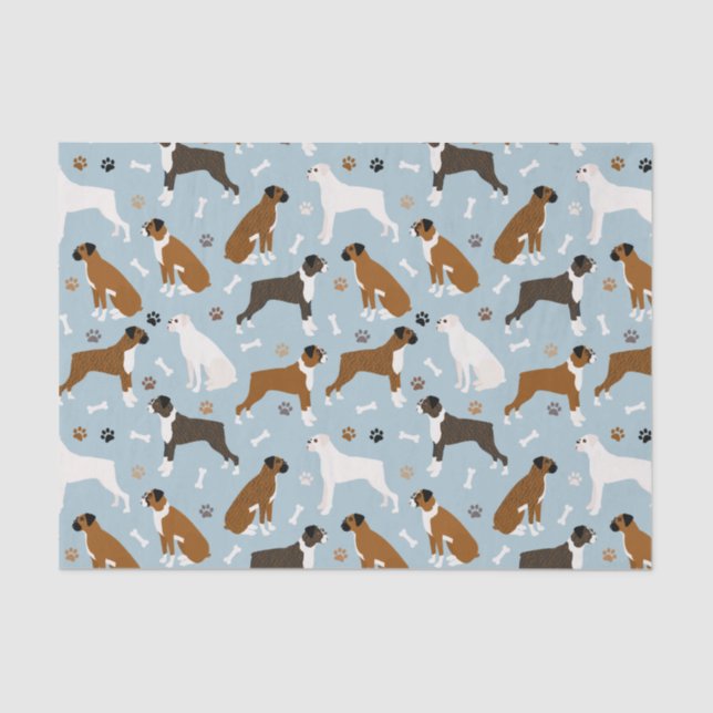 Seda Papel de tapete de hueso y patas de perro (Anverso)