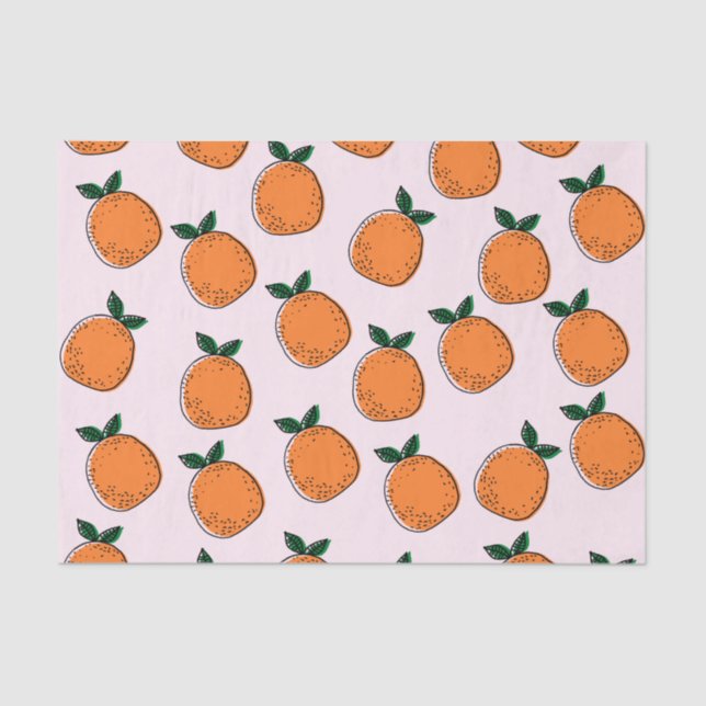 Seda Papel de tapete de Naranjas cutáneos (Anverso)