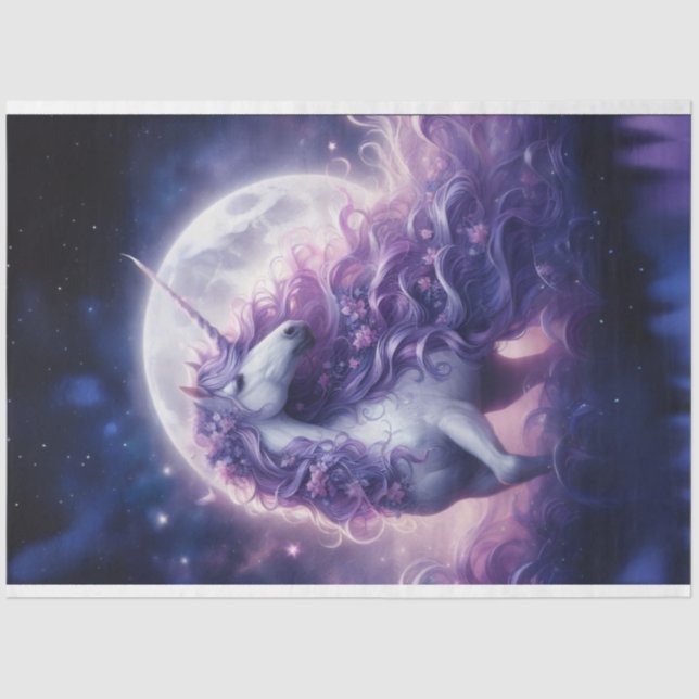 Seda Papel de tapón lunar de unicornio (Anverso)