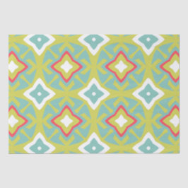 Seda Papel de té Aqua y Chartreuse Tiki