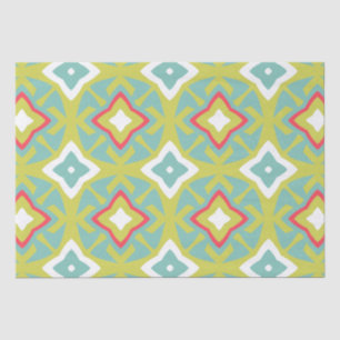 Seda Papel de té Aqua y Chartreuse Tiki