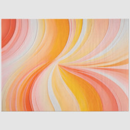 Seda Papel de té colorido de pintura al óleo