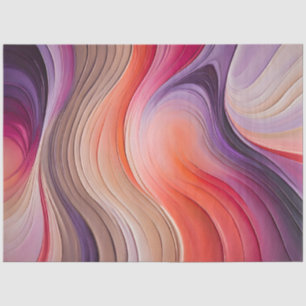 Seda Papel de té colorido de pintura al óleo
