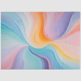 Seda Papel de té colorido de pintura al óleo