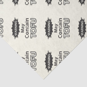Seda Papel de té con tema de tofu divertido