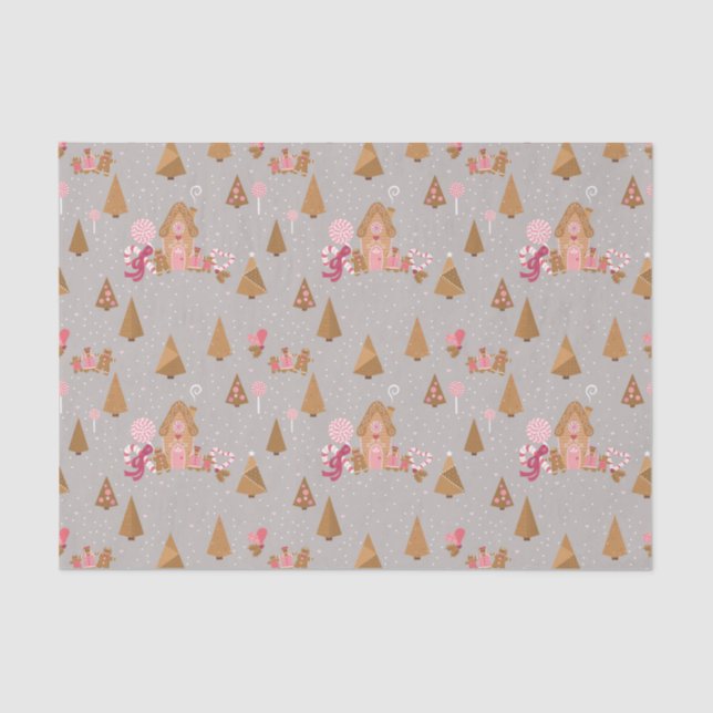 Seda Papel de té de canto de pan gris rosado y dulce (Anverso)