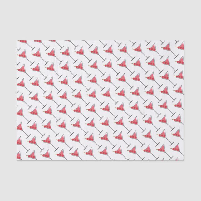 Seda Papel de té de cócteles de medio siglo (Anverso)