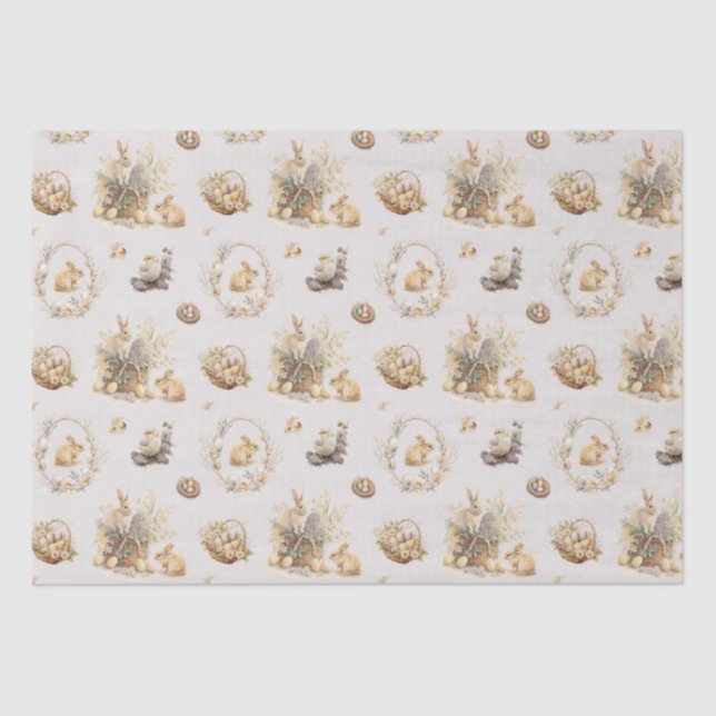 Seda Papel de té de conejo de Pascua (Anverso)