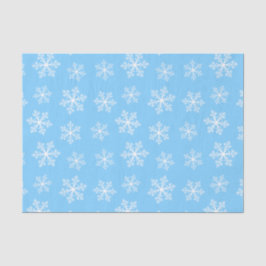 Seda Papel de té de copo de nieve azul