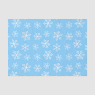 Seda Papel de té de copo de nieve azul