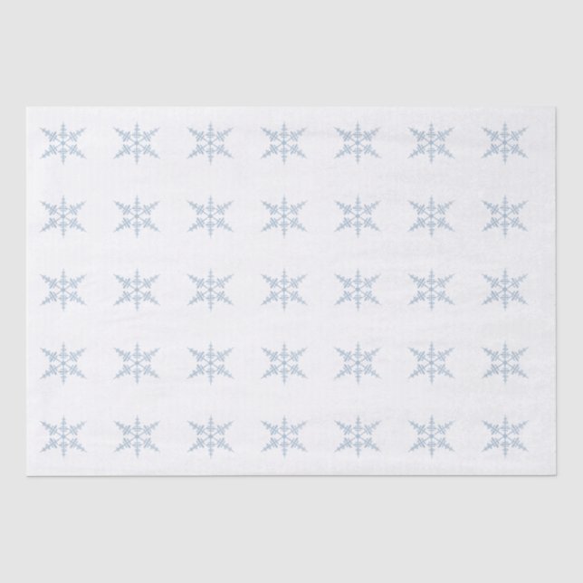 Seda Papel de té de copos de nieve en invierno (Anverso)