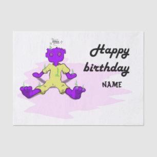 Seda Papel de té de cumpleaños