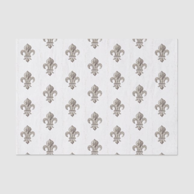 Seda Papel de té de Fleur de Lis (Anverso)