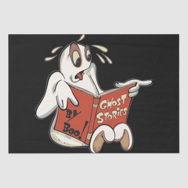 Seda Papel de té de Halloween con historias fantasma (Anverso)