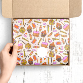 Seda Papel de té de Halloween con temática de candelabr