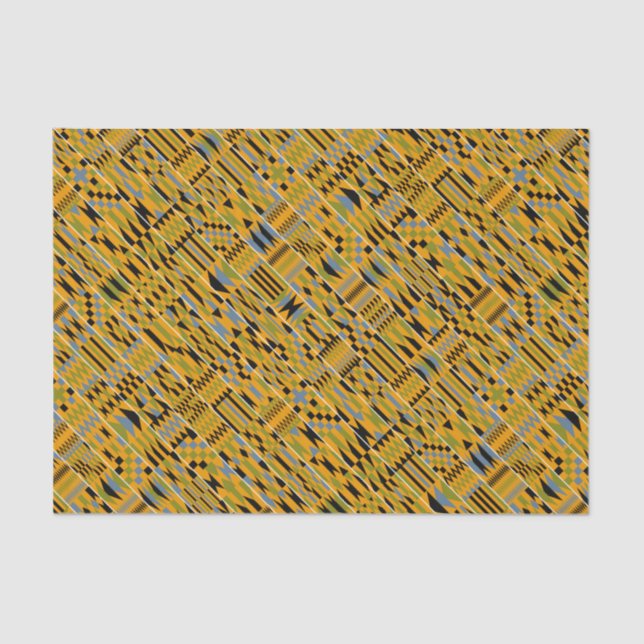 Seda Papel de té de Kente dorado (Anverso)