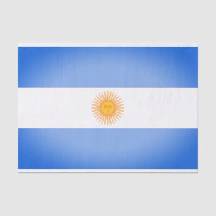 Seda Papel de té de la bandera de Argentina