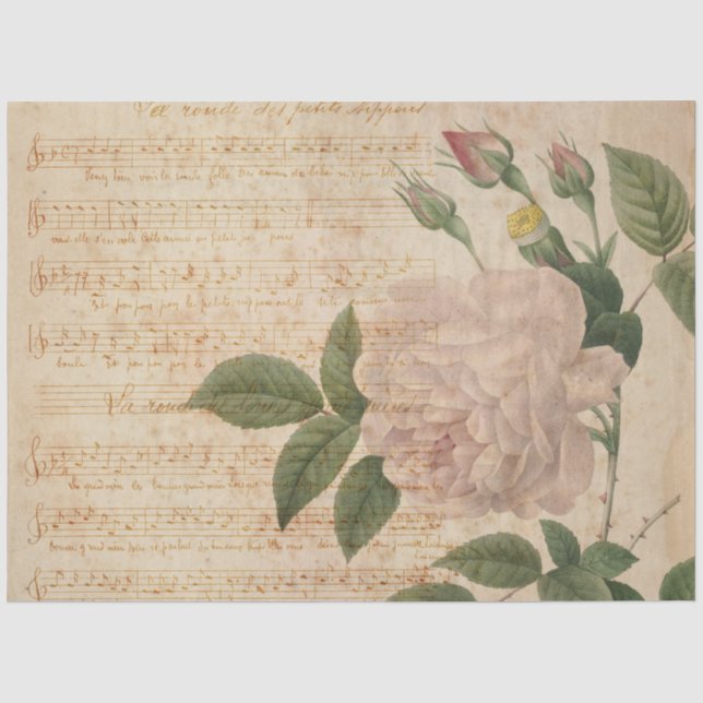 Seda Papel de té de la efema francesa (Anverso)