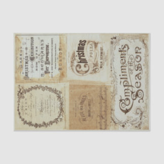 Seda Papel de té de la efemera de los navidades