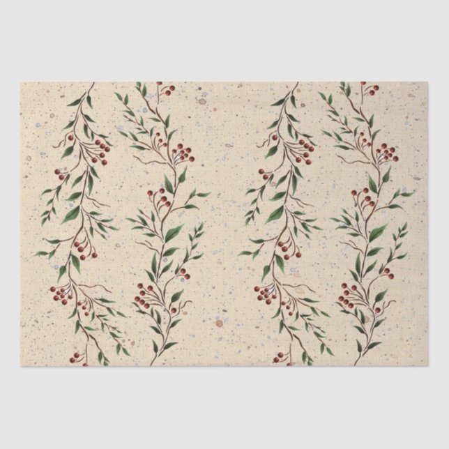 Seda Papel de té de la rama de Berry (Anverso)