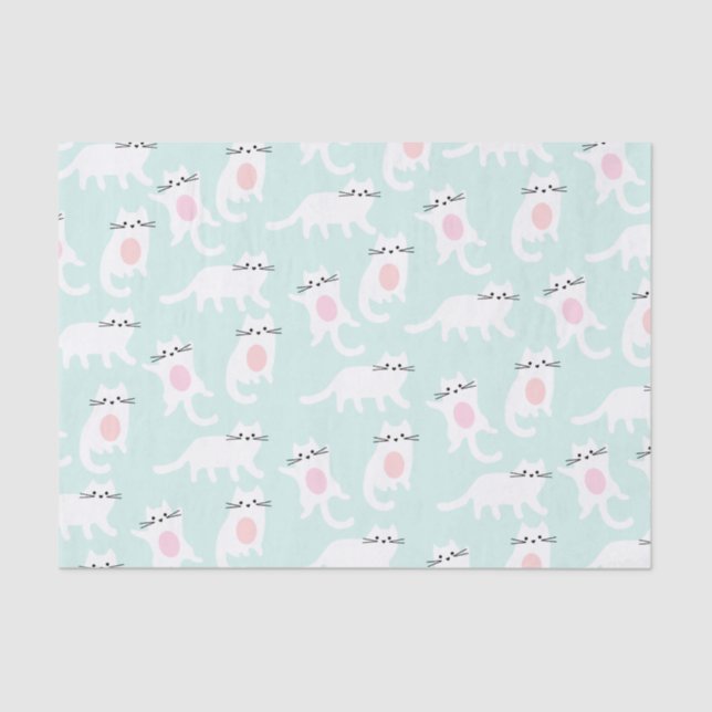 Seda Papel de té de los gatitos azules (Anverso)