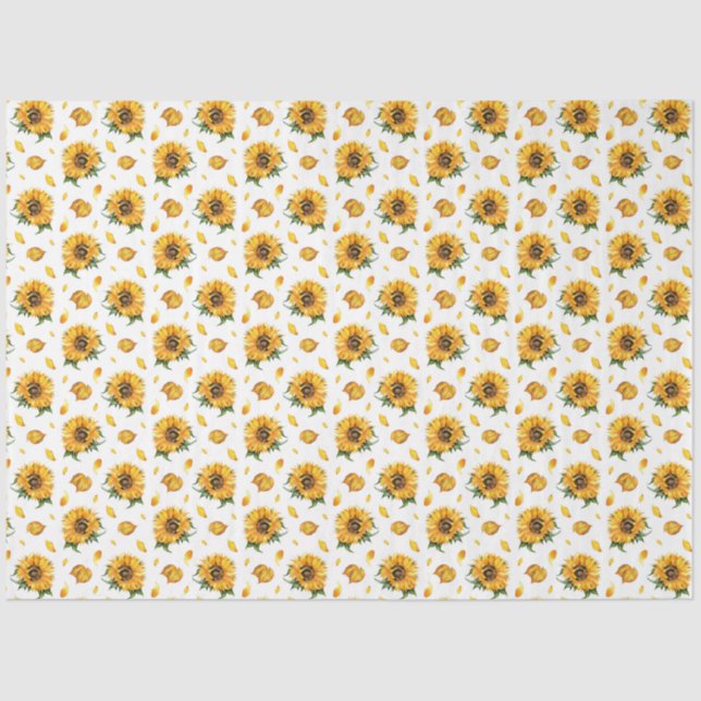 Seda Papel de té de los girasoles (Anverso)