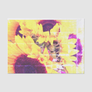 Seda Papel de té de los girasoles