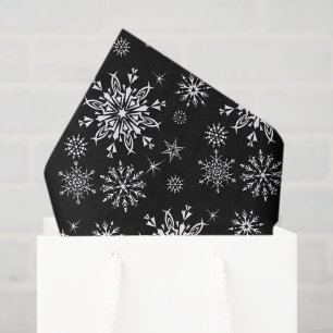 Seda Papel de té de papel y copos de nieve