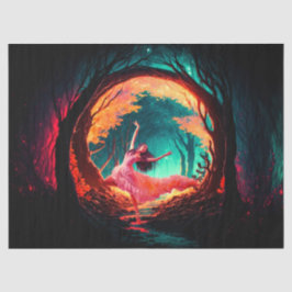 Seda Papel de té de regalo de baile para mujer