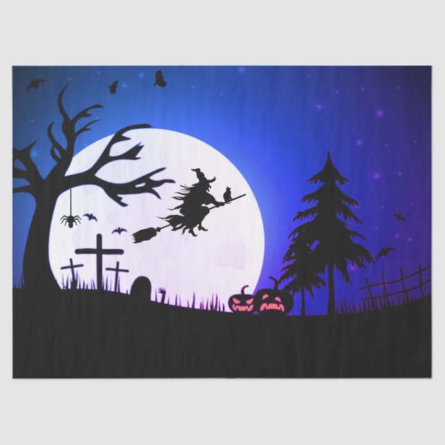 Seda Papel de té de regalo de Halloween (Anverso)