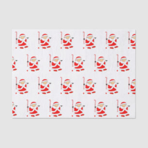 Seda Papel de té de regalo de vacaciones de hockey sobr