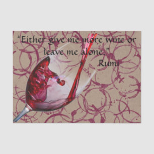 Seda Papel de té de regalo de vino