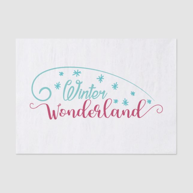 Seda Papel de té de Winter Wonderland (Anverso)