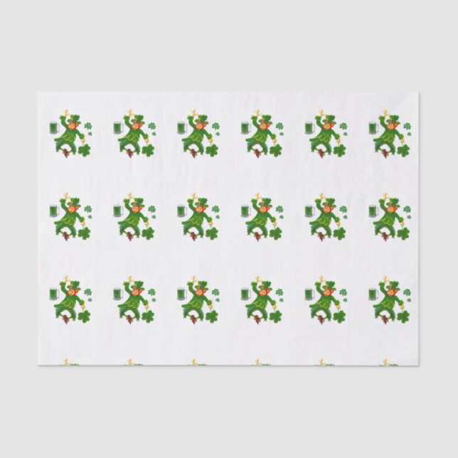 Seda Papel de té del Día de San Patricio (Anverso)