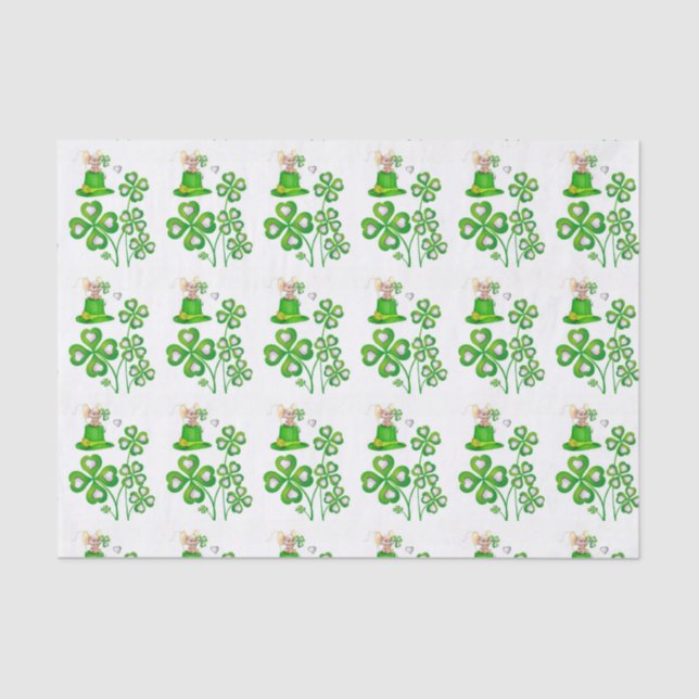 Seda Papel de té del Día de San Patricio (Anverso)