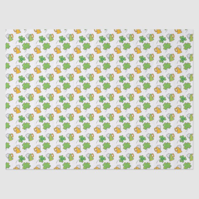 Seda Papel de té del Día de San Patricio (Anverso)