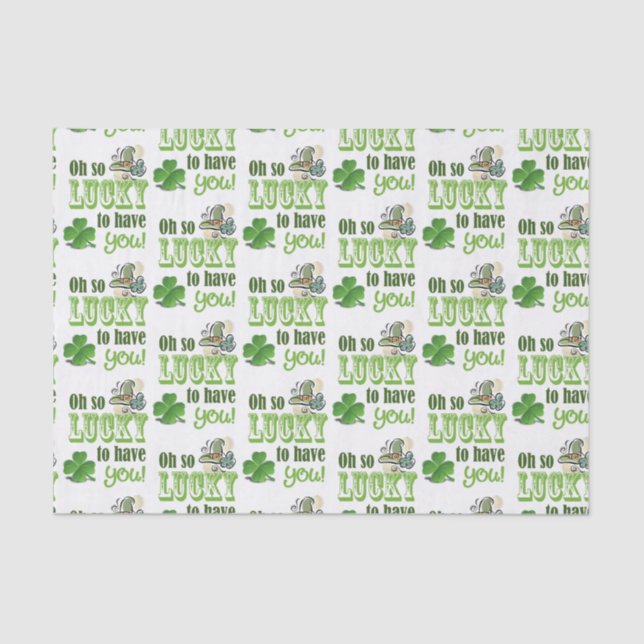 Seda Papel de té del Día de San Patricio (Anverso)