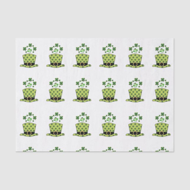 Seda Papel de té del Día de San Patricio (Anverso)