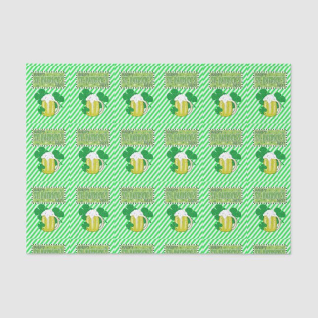 Seda Papel de té del Día de San Patricio (Anverso)