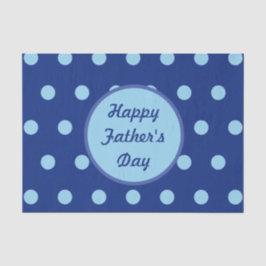 Seda Papel de té del Día del Padre Feliz (Marina y azul