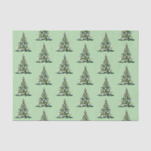 Seda Papel de té del jengibre azul de los navidades