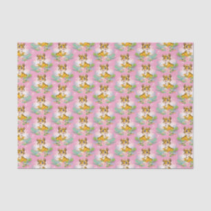 Seda Papel de té del Naranja juguetón Tabby Kittens