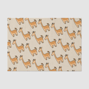 Seda Papel de té del Personalizado del bebé Giraffe