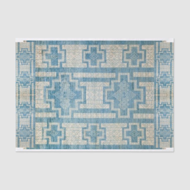 Seda Papel de té en jefe índigo (Anverso)