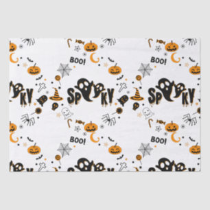 Seda Papel de té fantasma espeluznante de Halloween