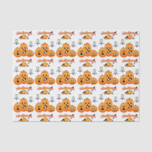 Seda Papel de té feliz de Halloween, calabaza