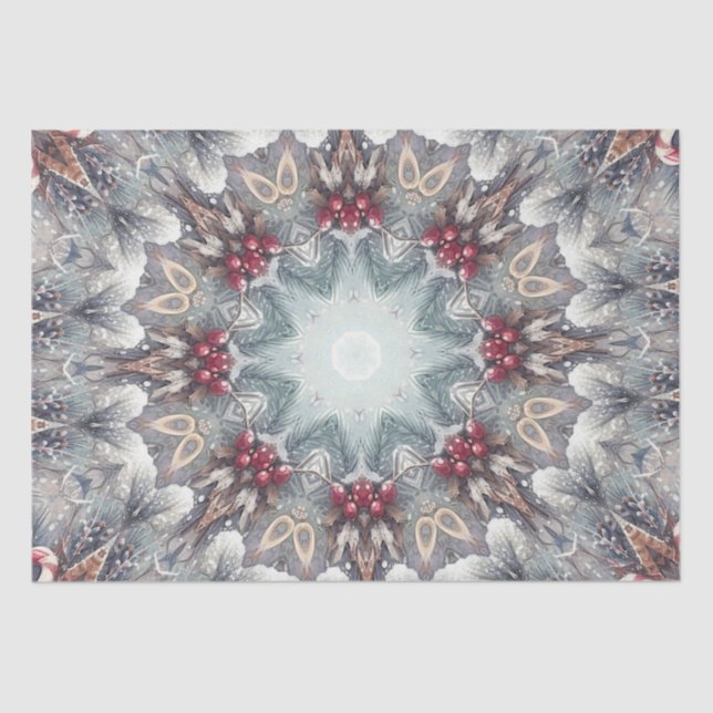Seda Papel de té feriado de invierno (Anverso)