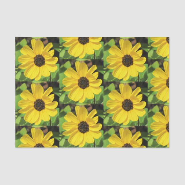 Seda Papel de té floral de Susan Oyed Black (Anverso)